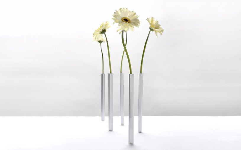 花瓶 PELEGDESIGN - magnetic vase Magnetic Vase - 5 Aluminum Vases – PELEG DESIGN STORE